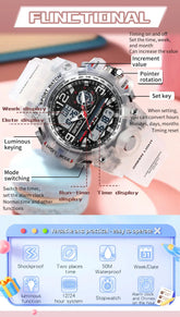 LED Digital Sport Watch Waterproof Inspirational Watches