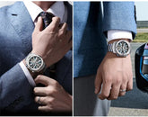 44mm Vintage Dial Luxury Sapphire Automatic Mechanical Waterproof Inspirational Watches