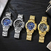 Luxury Large Dial Men Business Fashion Quartz Wristwatches - Inspirational Watches