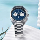 Luxury 40mm Stainless Steel Sports Watch with Chronograph - Inspirational Watches