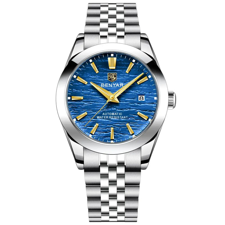 BENYAR Mens Watches Top Brand Luxury Man Mechanical Wristwatches Automatic Watch For Men Waterproof Sports Stainless Steel Clock Inspirational Watches