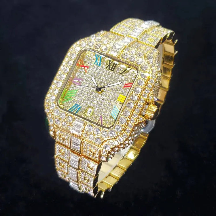 Rainbow Luxury Diamond Watch - Inspirational Watches