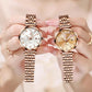 Faceted Dial Women’s Quartz Watch