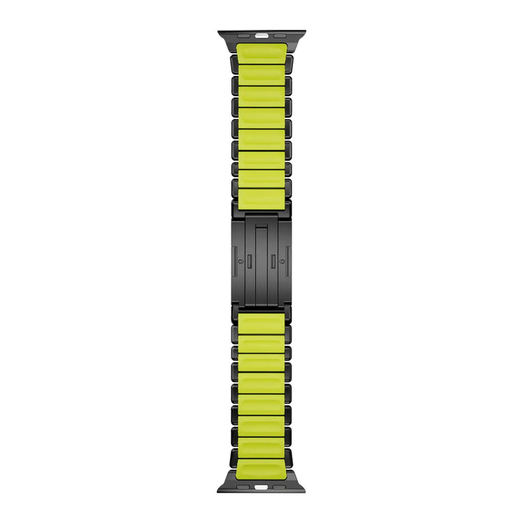 Titanium and Silicone Apple Watch Strap