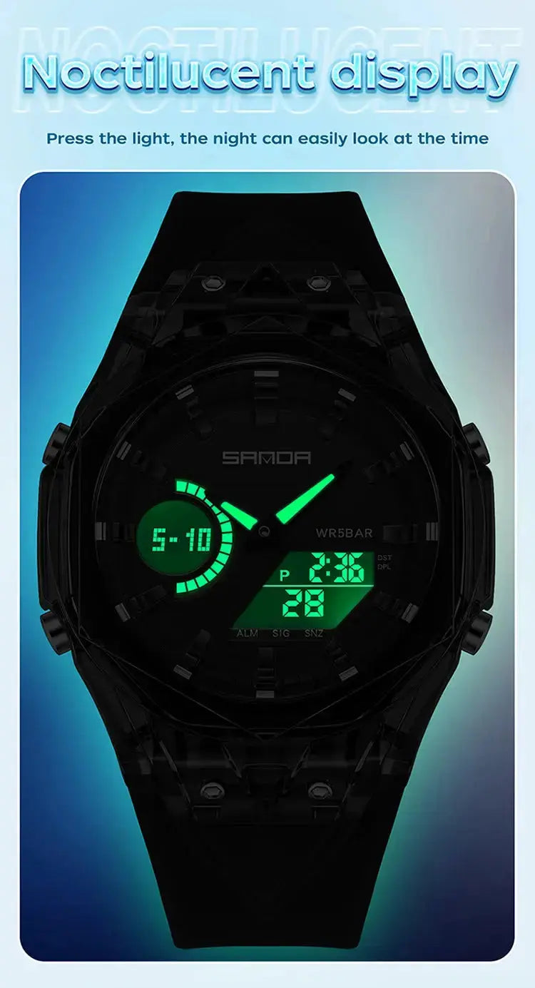 Fashion Electronic Watches Dual Display - Inspirational Watches