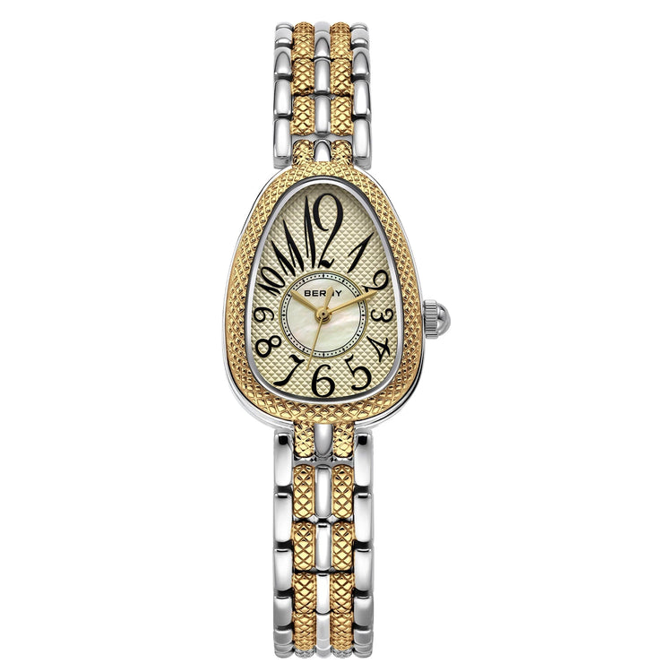 BERNY Snake-shaped Watch for Women Quartz Miyota 2035 Fashion Jewelry Bracelet Silver Gold Ladies Wristwatch Luxury Gift Watches Inspirational Watches
