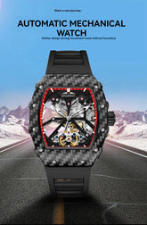 Fully automatic skeleton mechanical watch, fashionable personality, luxury hot men&