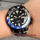 Domed Sapphire Glass NH36 Automatic Movement 200m Waterproof 120 Clicks Black Green Luminous Watch - Inspirational Watches