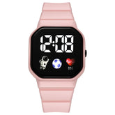 Waterproof LED Digital Kids Sport Watch Silicone Strap Inspirational Watches