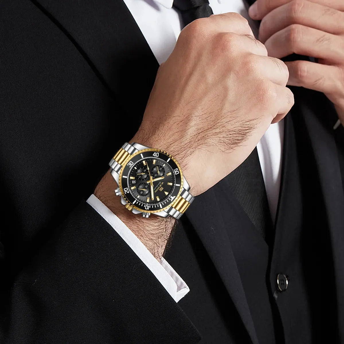 Multifunctional luxury business style Watch