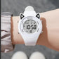 Children Student Electronic Watches for Girls and Boys Cute Cat Ear Digital Sport LED Simple Electronic Wrist Watch Kids Relogio Inspirational Watches