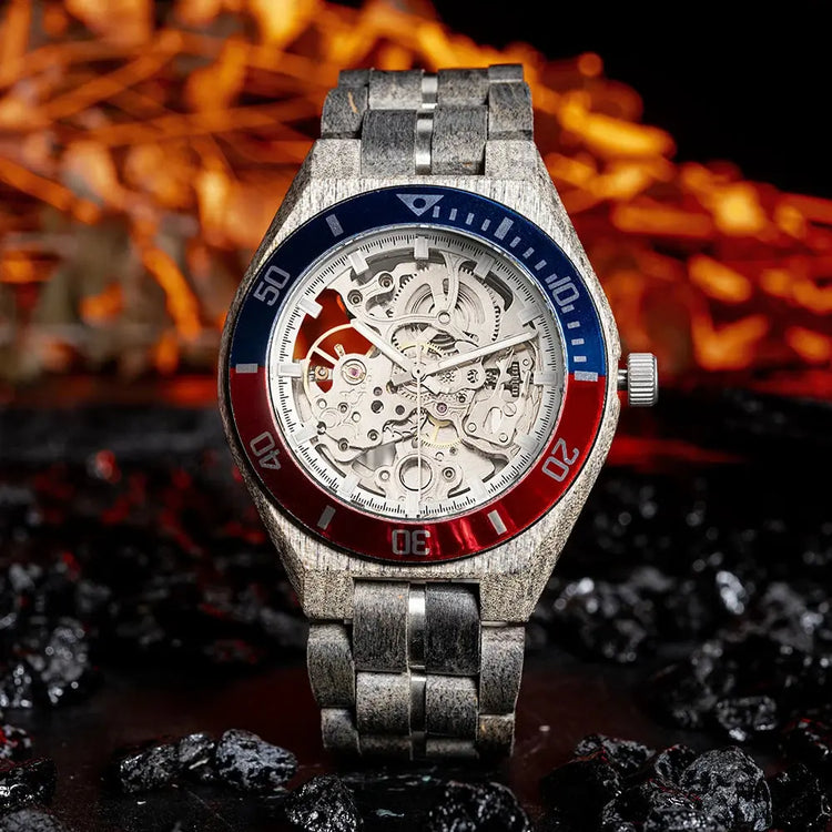 Luxury Wooden Mechanical Watches for Men – Premium Automatic Timepiece with Oversized Dial - Inspirational Watches