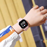Waterproof LED Digital Kids Sport Watch Silicone Strap Inspirational Watches