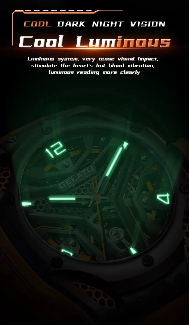 Hollow out Automatic Men&