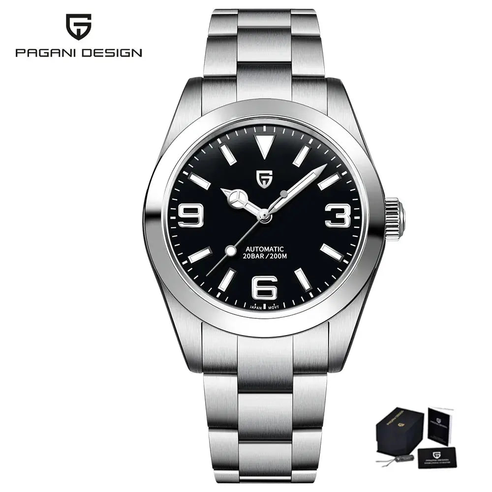 Automatic Watches 40MM Stainless Steel Wristwatch Sapphire AR Coated - Inspirational Watches