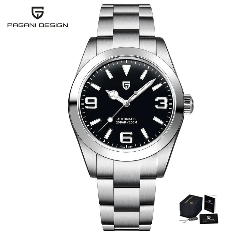 Automatic Watches 40MM Stainless Steel Wristwatch Sapphire AR Coated - Inspirational Watches