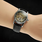 2026 Designer Luxury FORSINING Classic Mechanical Skeleton Man Watches Automatic Movement  Clock Waterproof Leather Wristwatch Inspirational Watches