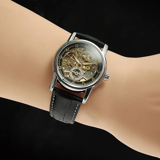 2026 Designer Luxury FORSINING Classic Mechanical Skeleton Man Watches Automatic Movement  Clock Waterproof Leather Wristwatch Inspirational Watches