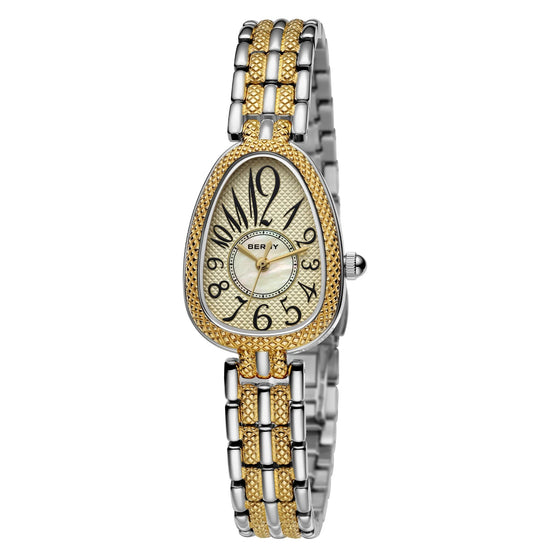 BERNY Snake-shaped Watch for Women Quartz Miyota 2035 Fashion Jewelry Bracelet Silver Gold Ladies Wristwatch Luxury Gift Watches Inspirational Watches