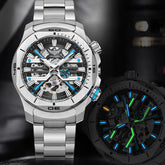 44mm Vintage Dial Luxury Sapphire Automatic Mechanical Waterproof Inspirational Watches