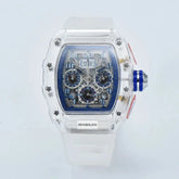 six-pin multi-functional running second engraving hollow quartz watch - Inspirational Watches