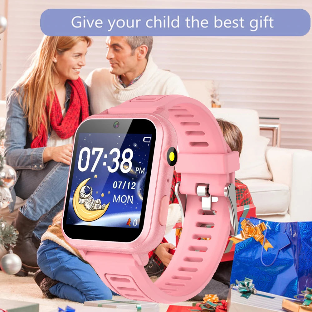 24 Games Kids Music Play Pedometer Tracker Time Display Video Audio Record Torch Smartwatch Inspirational Watches