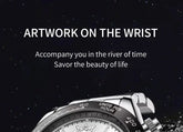 Automatic Watch with Ceramic Bezel Three Eyes Six Hands Waterproof Luminous - Inspirational Watches