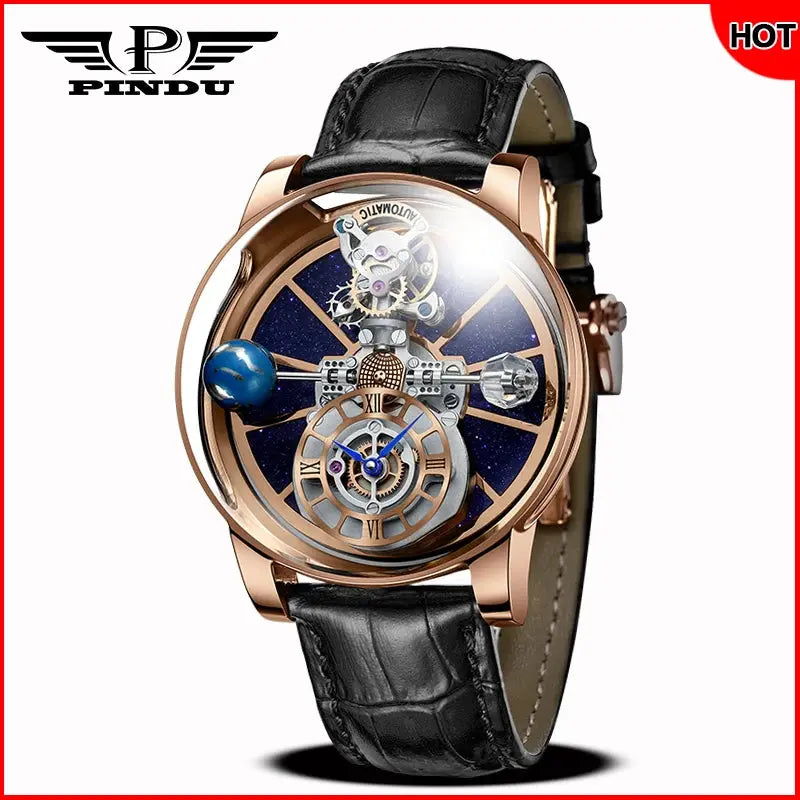Diamond Tourbillion Astronomy waterproof Watch Inspirational Watches