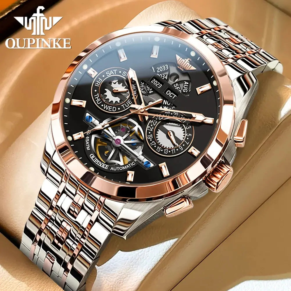 Automatic Luxury Waterproof Hollow Skeleton Watch - Inspirational Watches