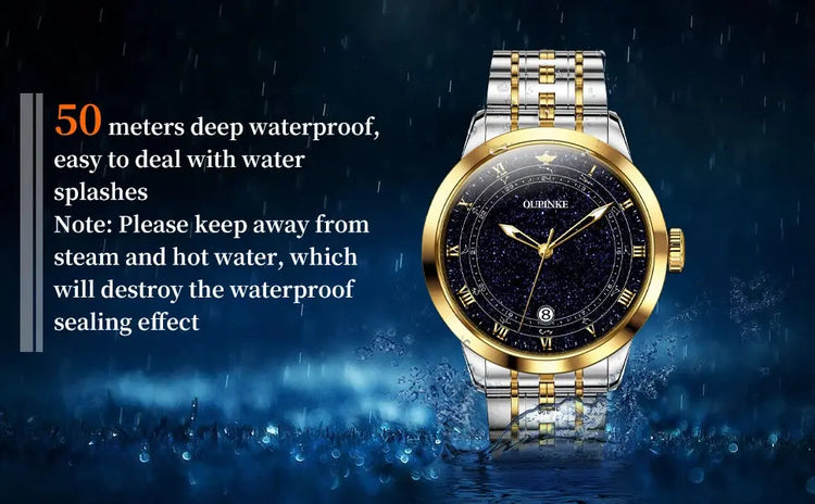 Original Automatic Watch for Men Luxury Japanese Diamond Luminous Inspirational Watches