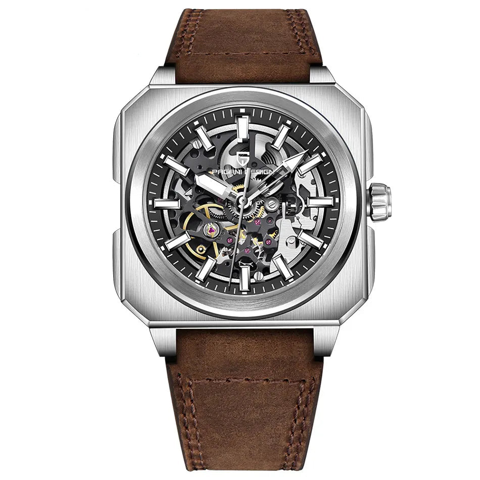 PAGANI DESIGN New Hollowed Men Mechanical Watch Top Brand Sapphire Glass Clock Classic Luxury Waterproof Automatic Men&