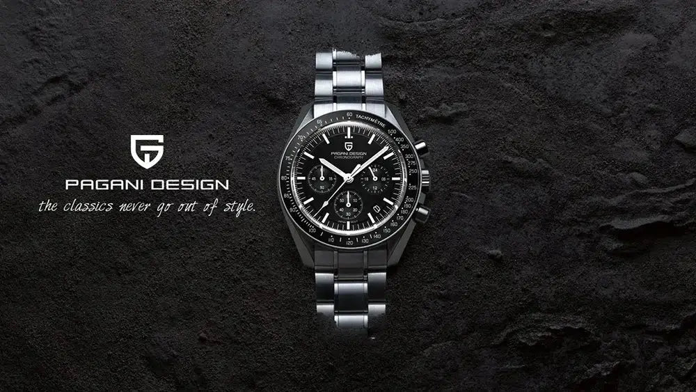 Luxury Business Mens Watches Chronograph AR Sapphire Mirror Waterproof - Inspirational Watches