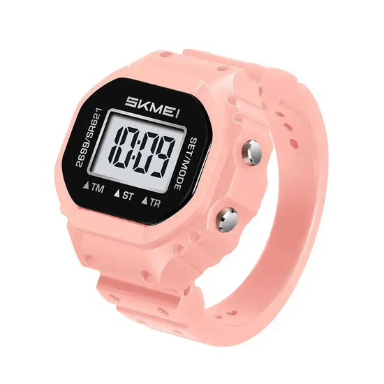 SKMEI 2699 New LED Digital Women Fashion Cool Rings Finger Watches Chronograph Plastic Watches Lady Jewelry （Cannot adjust size） Inspirational Watches