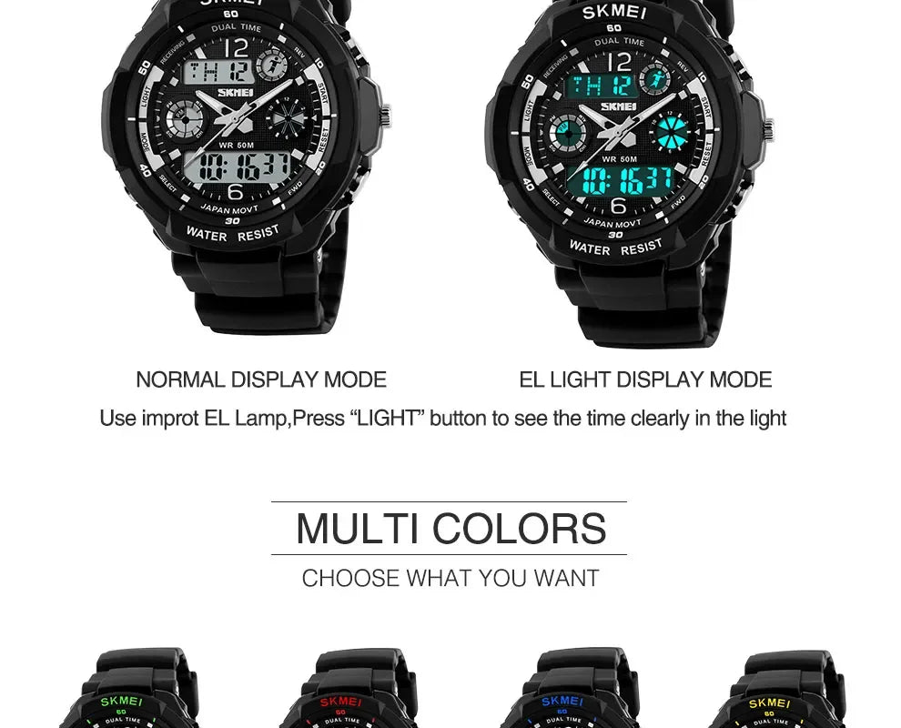 Shockproof Waterproof Electronic Watch Inspirational Watches