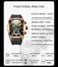 Reef Tiger 316L Stainless Steel Wine Barrel Automatic Watch Fashion Mulitfunction Tourbillon Mechanical Watches for Men RGA3069 Inspirational Watches