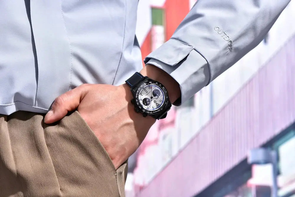 Chronograph Watch Racing car Sport Waterproof AR Sapphire glass - Inspirational Watches