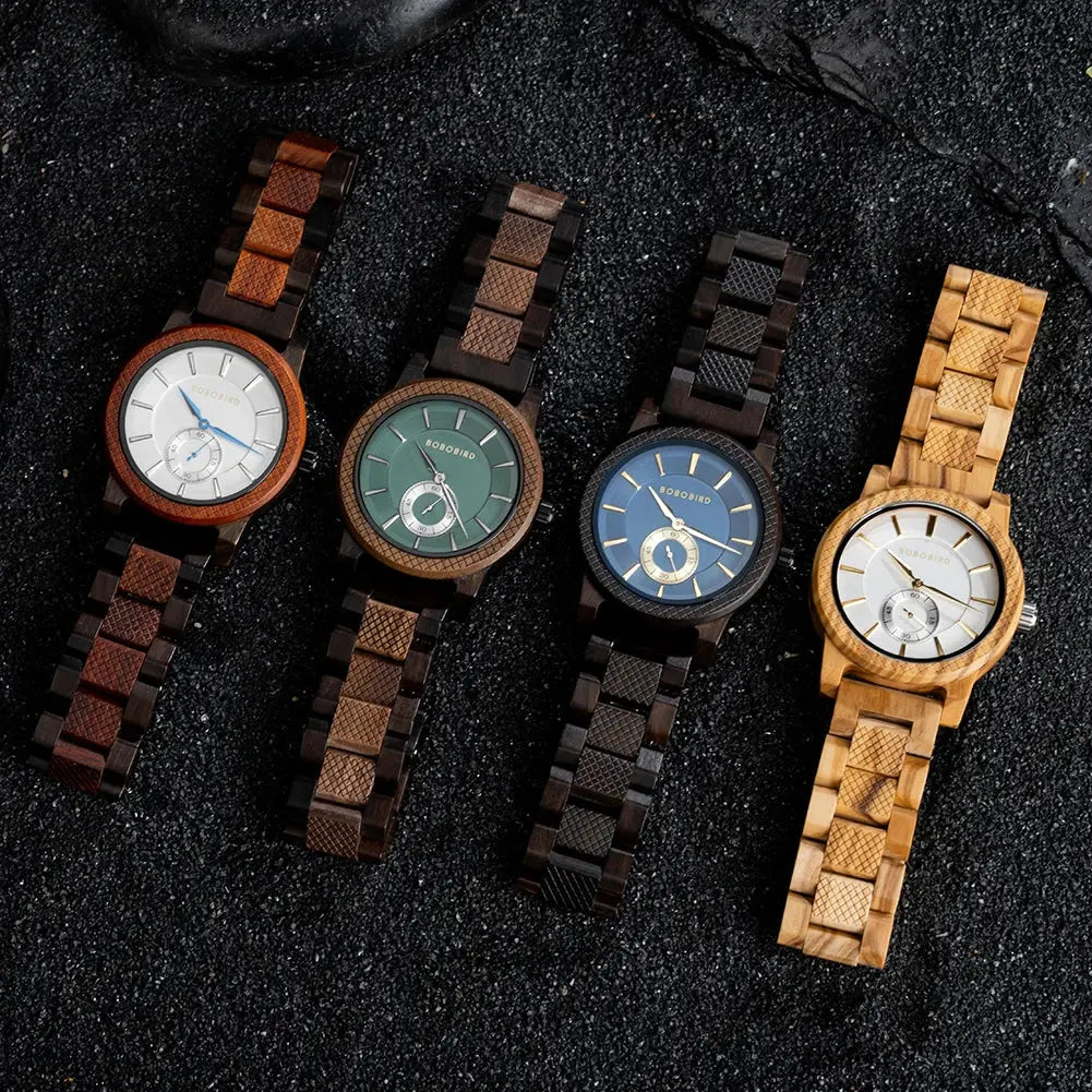 Wooden Watch Top Fashion Casual Clock Quartz Inspirational Watches
