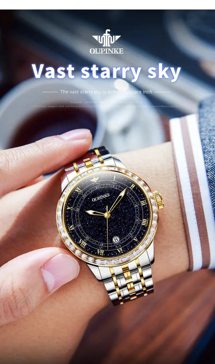 Original Automatic Watch for Men Luxury Japanese Diamond Luminous Inspirational Watches