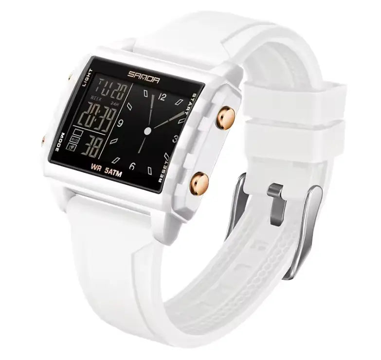 Dual Time Digital Sports Watch Inspirational Watches
