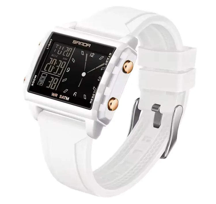 Dual Time Digital Sports Watch Inspirational Watches