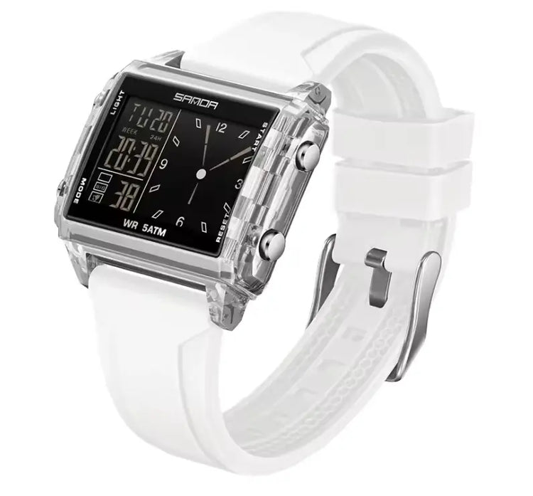 Dual Time Digital Sports Watch Inspirational Watches
