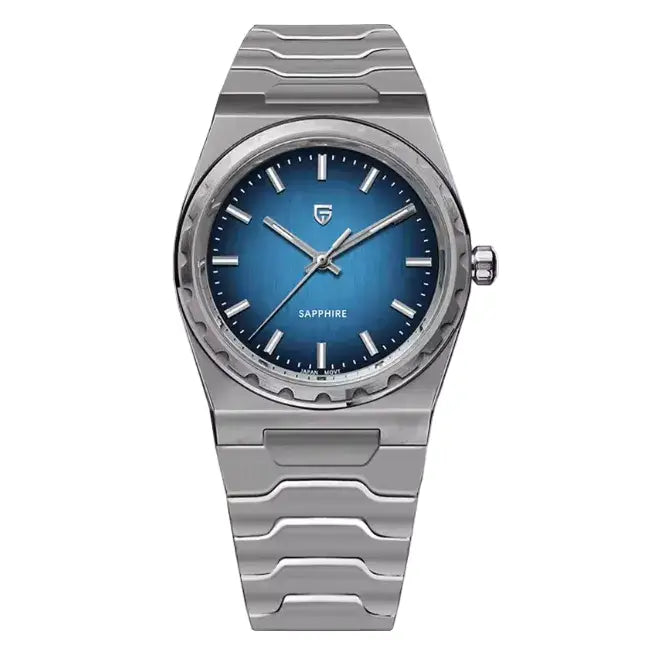 Ultra-Thin Sapphire Quartz Watch – 100M Waterproof Stainless Steel Inspirational Watches
