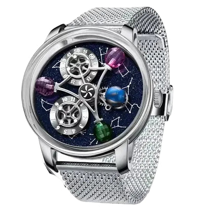 PINDU Design Starry Twelve Constellations Mechanical Watch Sapphire Waterproof Men Mechanical Wristwatches Miyata 8215 Movement Inspirational Watches