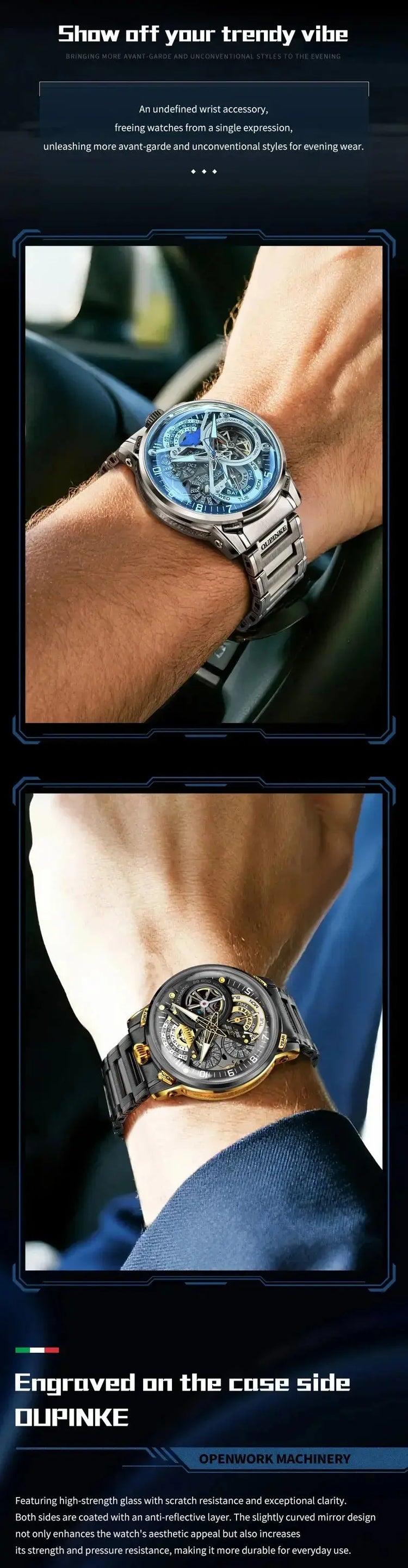 Automatic Skeleton Design Watch Inspirational Watches