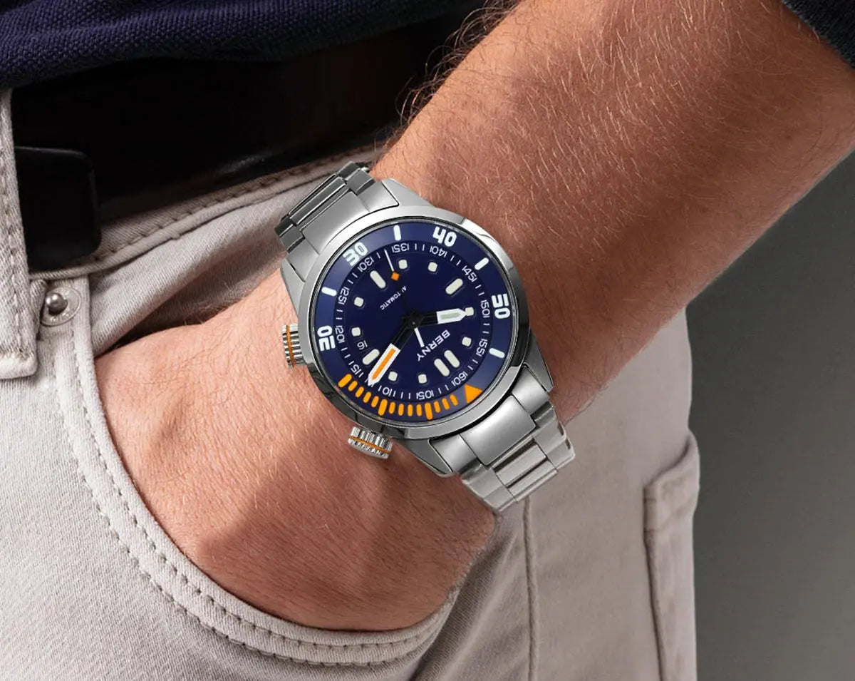 Automatic Dive Super Luminous Sapphire Swim Sport Mechanical Inspirational Watches