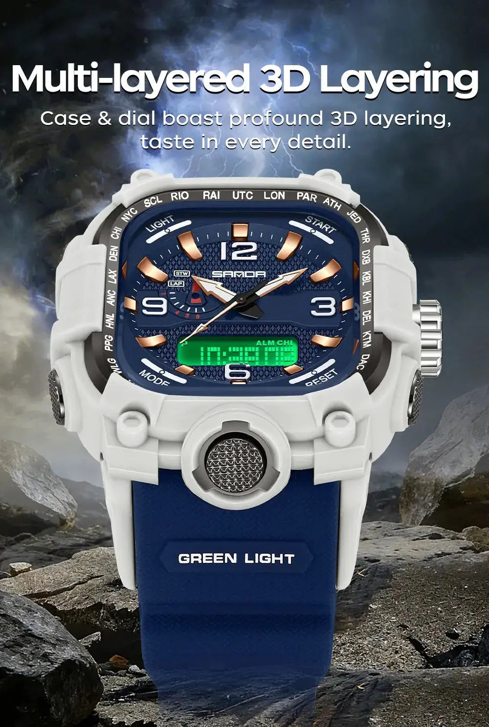 Multi functions Sports Wristwatch Inspirational Watches