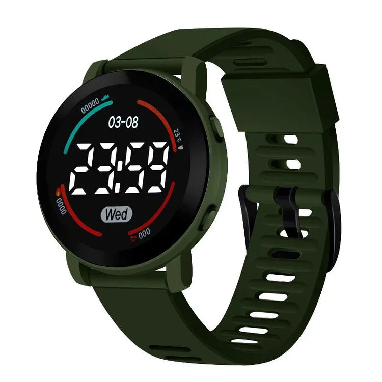 Waterproof LED Digital Luminous Kids Sports Watch Inspirational Watches