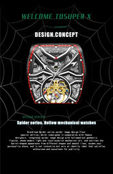 Fully automatic skeleton mechanical watch, fashionable personality, luxury hot men&