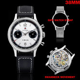 1963 Panda Pilot Chronograph Watch Air Force Sapphire - Inspirational Watches