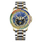 Original Design Diamond Constellation Rotating Dial Automatic Mechanical Inspirational Watches